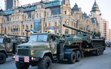 [ẢNH] Hàng loạt siêu pháo bắn đạn hạt nhân của Ukraine bất ngờ áp sát Donbass