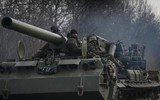 [ẢNH] Hàng loạt siêu pháo bắn đạn hạt nhân của Ukraine bất ngờ áp sát Donbass