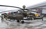 [ẢNH] Ukraine 'giật mình' khi chứng kiến Mi-28NM Nga mang tên lửa Khrizantema-VM 