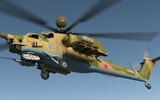 [ẢNH] Ukraine 'giật mình' khi chứng kiến Mi-28NM Nga mang tên lửa Khrizantema-VM 
