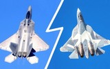 [ẢNH] Báo Mỹ: Tiêm kích Su-57 Nga sẽ chiến thắng ‘chim ăn thịt’ F-22 trong thực chiến