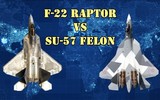 [ẢNH] Báo Mỹ: Tiêm kích Su-57 Nga sẽ chiến thắng ‘chim ăn thịt’ F-22 trong thực chiến