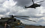 [ẢNH] Trực thăng Nga bị tấn công tại miền Bắc Syria?