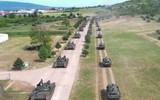 [ẢNH] Serbia điều xe tăng tối tân mới được Nga viện trợ tới biên giới Kosovo