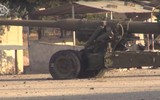 [ẢNH] Pháo binh Syria phối hợp máy bay Nga dồn dập nã đạn vào Idlib 