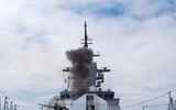 [ẢNH] Khó tin: Chiến hạm Nga bắn rơi tên lửa hành trình bằng... pháo 100 mm
