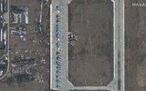 Hàng chục oanh tạc cơ Su-34 Nga xuất hiện tại sân bay vùng Voronezh