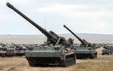 Pháo tự hành hạng nặng của Nga di chuyển ồ ạt về phía Donbass