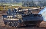 Pháo tự hành hạng nặng của Nga di chuyển ồ ạt về phía Donbass