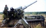 Pháo tự hành hạng nặng của Nga di chuyển ồ ạt về phía Donbass