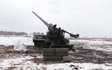 Pháo tự hành hạng nặng của Nga di chuyển ồ ạt về phía Donbass