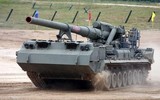Pháo tự hành hạng nặng của Nga di chuyển ồ ạt về phía Donbass