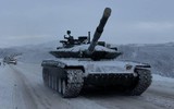 Nga điều động ồ ạt xe tăng T-90A và T-80BVM tới biên giới Ukraine