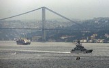 Thổ Nhĩ Kỳ không cho 3 tàu chiến Nga đi qua eo biển Bosphorus