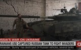Xe tăng T-80BVM chiến lợi phẩm của Ukraine phá hủy gần 30 phương tiện cơ giới Nga