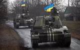 Chiến xa bộ binh BMP-3 Nga tan nát sau phát bắn của pháo 152 mm Ukraine?