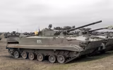 Chiến xa bộ binh BMP-3 Nga tan nát sau phát bắn của pháo 152 mm Ukraine?