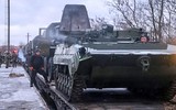 Ukraine lo ngại khi đoàn thiết giáp Belarus với ký hiệu lạ áp sát biên giới