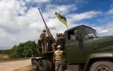 Quân đội Ukraine dùng pháo phòng không tự hành ZSU-57-2 'đồ cổ' tấn công mặt đất