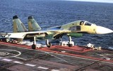Kinh ngạc tiêm kích hạm 'Su-34 trên tàu sân bay' của Hải quân Nga