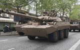 Xe tăng bánh lốp AMX-10RC quá dễ bị xuyên thủng