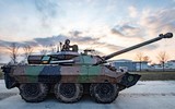 Xe tăng bánh lốp AMX-10RC quá dễ bị xuyên thủng