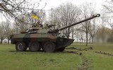 Xe tăng bánh lốp AMX-10RC quá dễ bị xuyên thủng