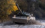 Xe tăng bánh lốp AMX-10RC quá dễ bị xuyên thủng