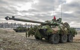 Xe tăng bánh lốp AMX-10RC quá dễ bị xuyên thủng
