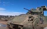Xe tăng T-80BVM Nga hạ thiết giáp Bradley từ khoảng cách siêu xa... 9,5 km?