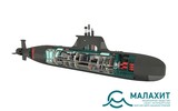 Tàu ngầm P-750B mới của Nga sẽ triển khai phương tiện không người lái dưới nước