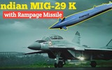 Tiêm kích MiG-29K Ấn Độ có tên lửa đạn đạo Israel 'ưu việt hơn Kinzhal'