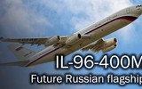 Máy bay chở khách cỡ lớn Il-96-400M của Nga thực hiện chuyến bay đầu tiên