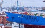 Tàu phá băng nước nông Dự án 22470M 'mạnh nhất thế giới' được khởi đóng tại Nga