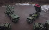 Bệ phóng S-350 Vityaz của Nga bị hỏng trong vụ trúng mìn hi hữu