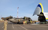 Siêu vận tải cơ An-124 Ukraine không vận số lượng lớn F-16 từ Mỹ