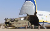 Siêu vận tải cơ An-124 Ukraine không vận số lượng lớn F-16 từ Mỹ