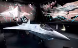 Tiêm kích tàng hình Su-75 Checkmate bất ngờ xuất hiện trên đường băng