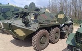 Thiết giáp chở quân BTR-60D độc đáo của Ukraine tham chiến