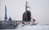 Tàu ngầm hạt nhân Krasnoyarsk thị uy tên lửa ở Thái Bình Dương