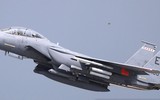 Tiêm kích F-15 mang 42 tên lửa giá rẻ APKWS II để chống máy bay không người lái