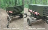 Pháo phản lực M93A3 Haron hàng hiếm bất ngờ xuất hiện trên chiến trường Ukraine