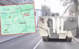 Thiết giáp BTR-22 'cách mạng hóa' của Nga bất ngờ áp sát biên giới Belarus - Ba Lan
