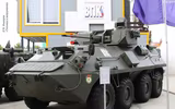 Thiết giáp BTR-22 'cách mạng hóa' của Nga bất ngờ áp sát biên giới Belarus - Ba Lan