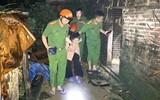 Công an xã Tây Phương xuyên mưa sơ tán 27 hộ khỏi vùng sạt lở