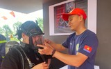 Hình ảnh đẹp của Công an Thủ đô qua hoạt động trải nghiệm phòng cháy tại Triển lãm thành tựu đất nước