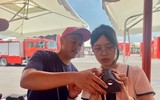 Hình ảnh đẹp của Công an Thủ đô qua hoạt động trải nghiệm phòng cháy tại Triển lãm thành tựu đất nước