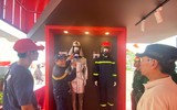 Hình ảnh đẹp của Công an Thủ đô qua hoạt động trải nghiệm phòng cháy tại Triển lãm thành tựu đất nước