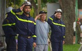 Những khoảnh khắc không thể nào quên của các chiến sỹ Cảnh sát phòng cháy chữa cháy Hà Nội
