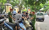 Công an phường Ba Đình xử lý bãi xe 